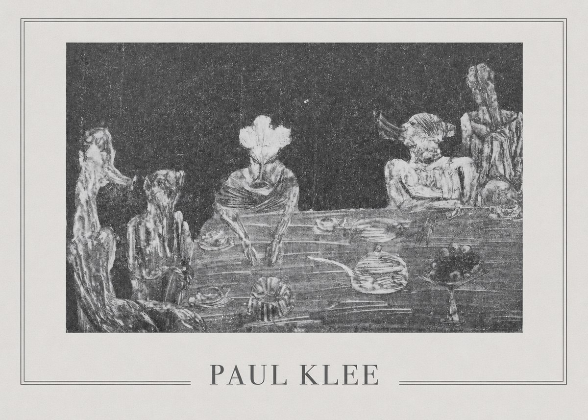 Paul Klee Die Mahlzeit No5 - Juliste