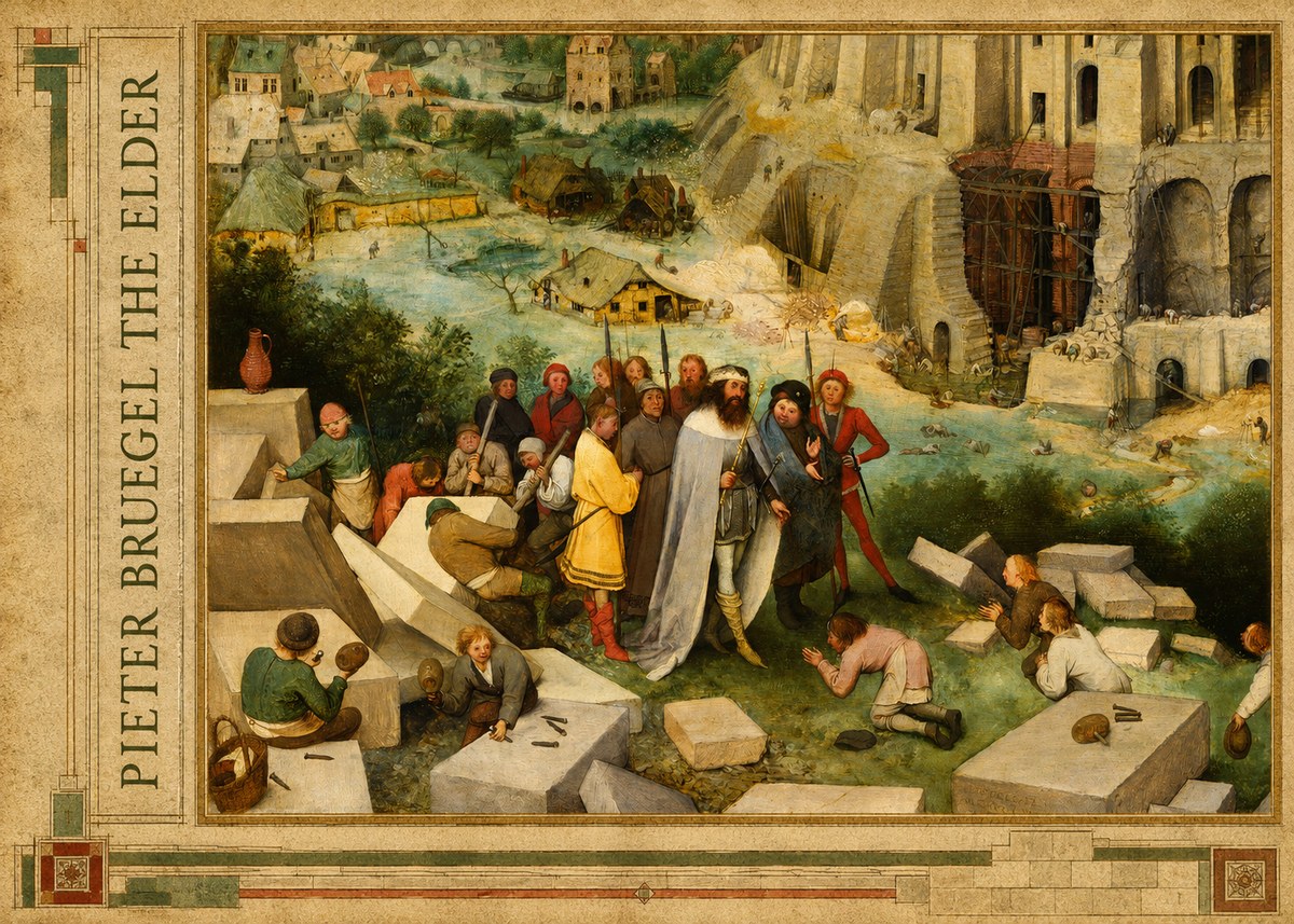 Pieter Bruegel The Tower of Babel XIV No2 - Juliste