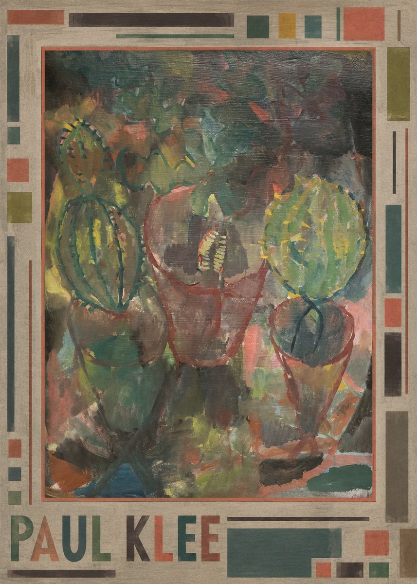 Paul Klee Three Potted Plants No2 - Juliste