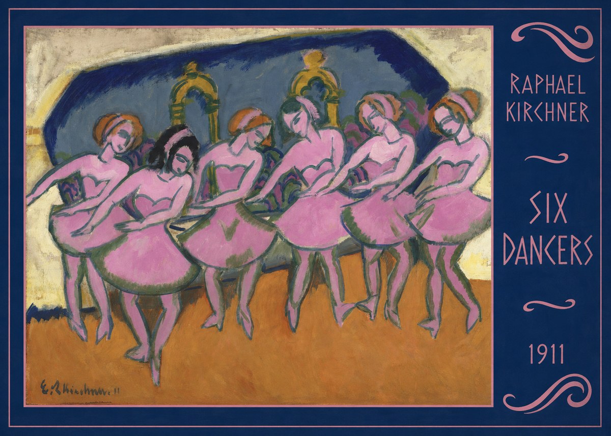 Raphael Kirchner Six Dancers No2 - Juliste