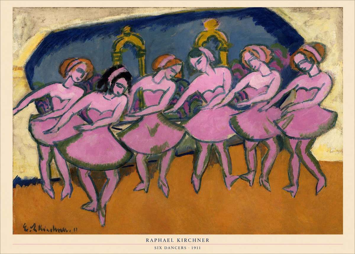Raphael Kirchner Six Dancers No5 - Juliste
