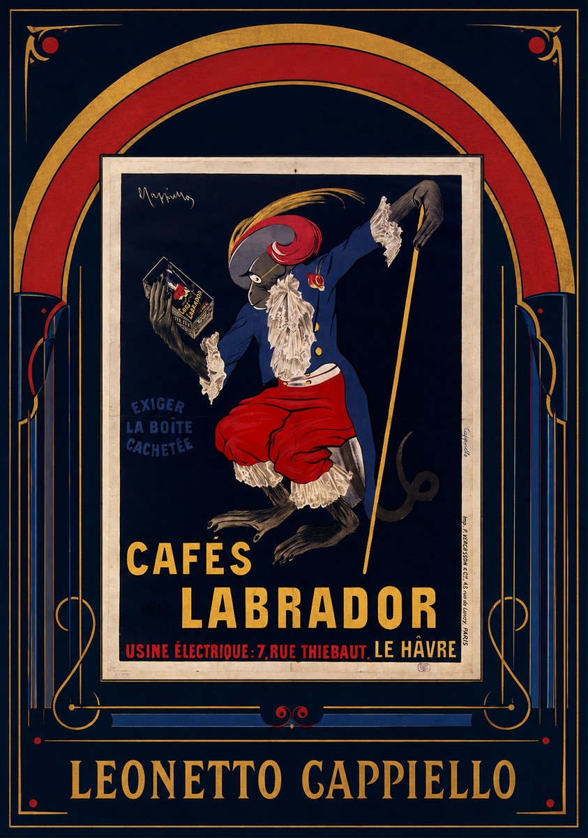 Leonetto Cappiello Cafés Labrador No6 - Juliste