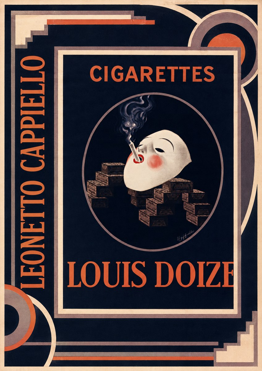 Leonetto Cappiello Cigarettes Louis Doize No2 - Juliste