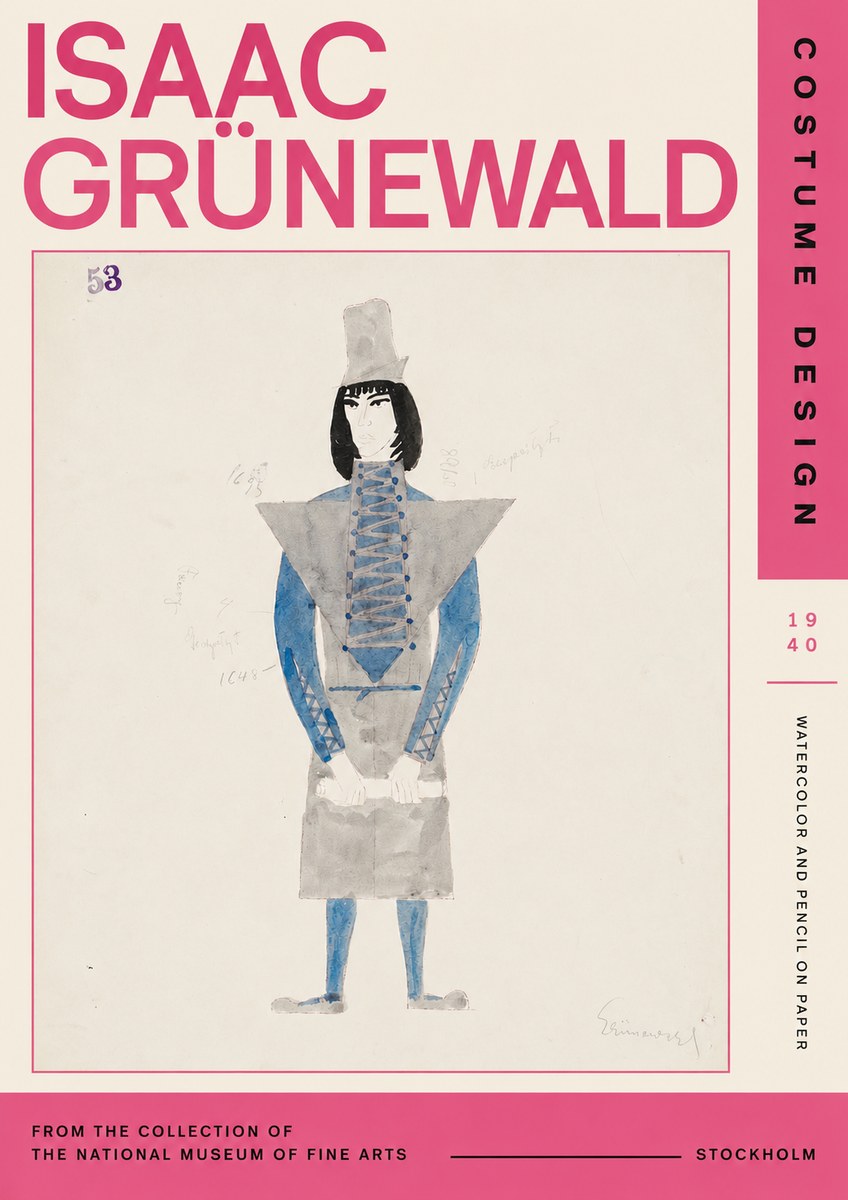 Isaac Grünewald Costume Design X No3 - Juliste