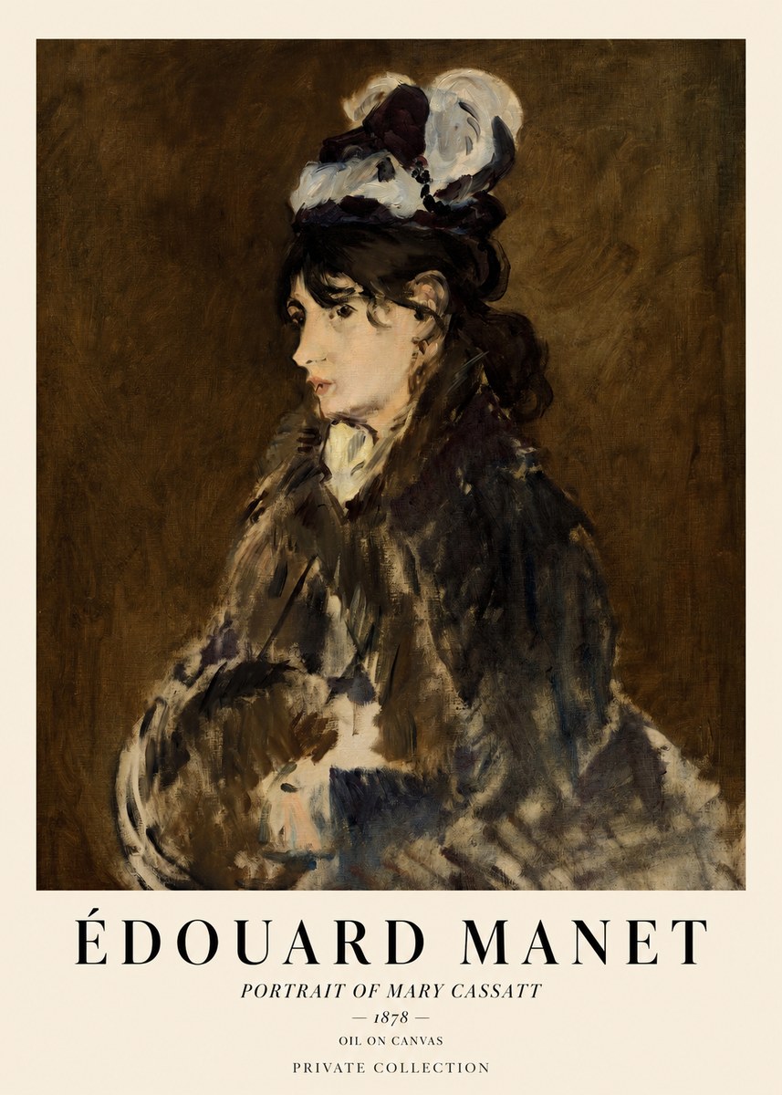 Édouard Manet Young Woman in a Hat V No2 - Juliste