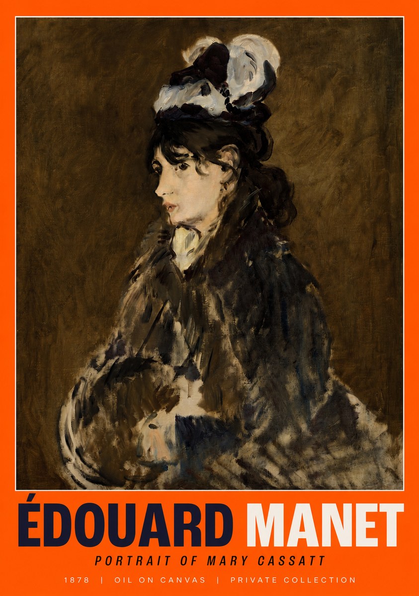 Édouard Manet Young Woman in a Hat V No3 - Juliste