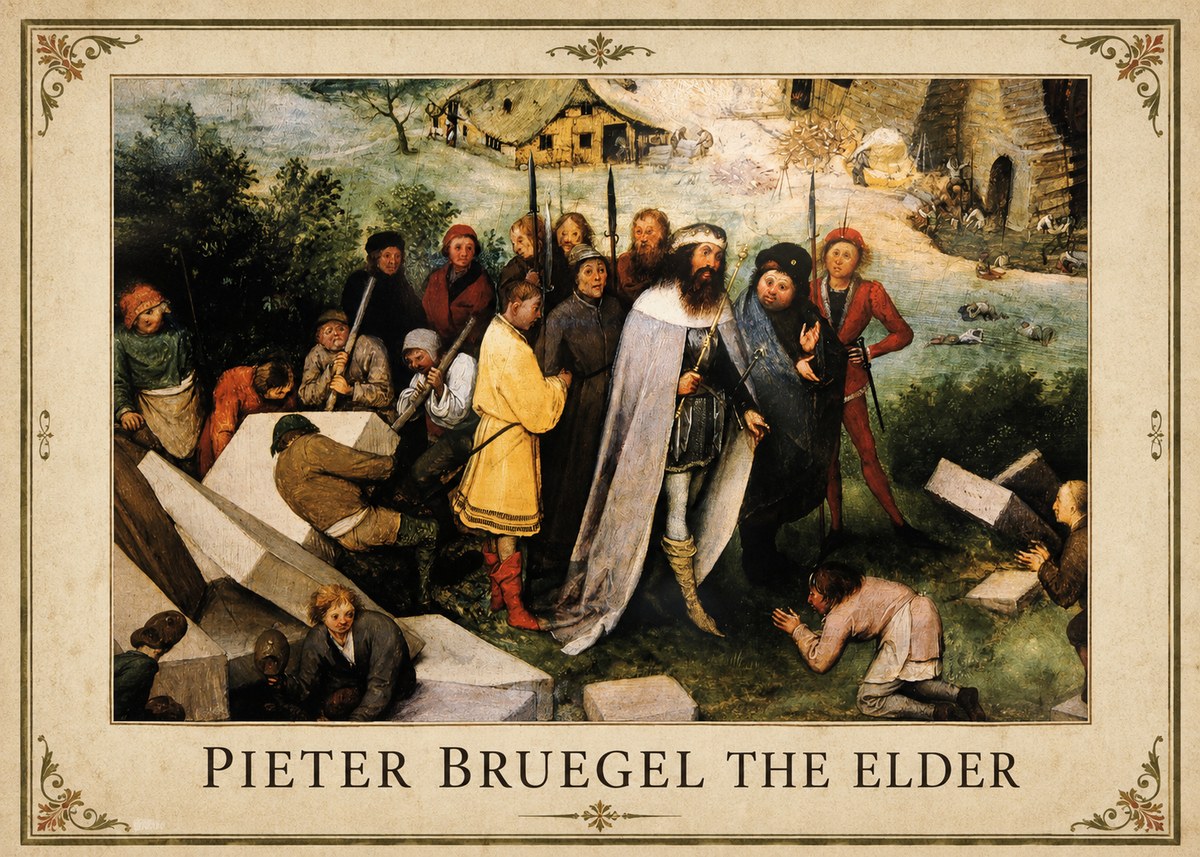 Pieter Bruegel The Blind Leading the Blind III No1 - Juliste