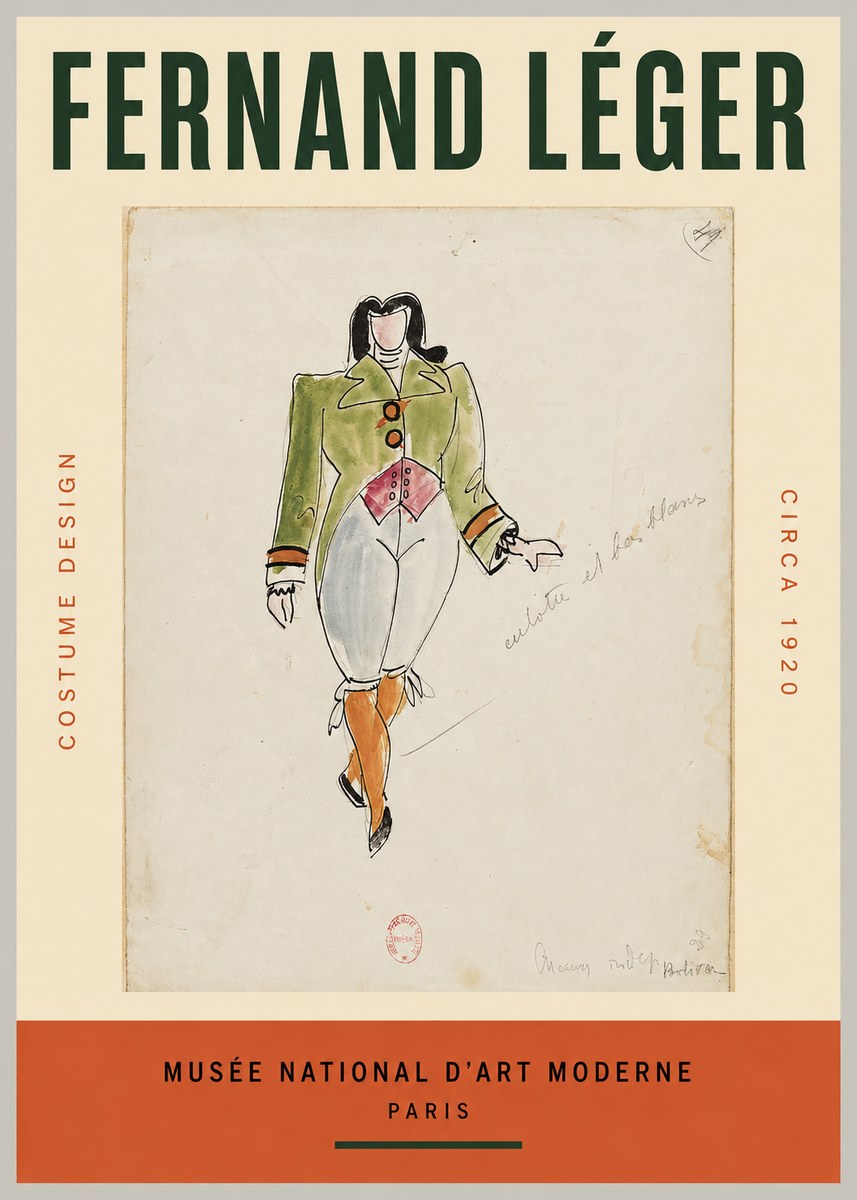 Fernand Léger Costume Design II No2 - Juliste
