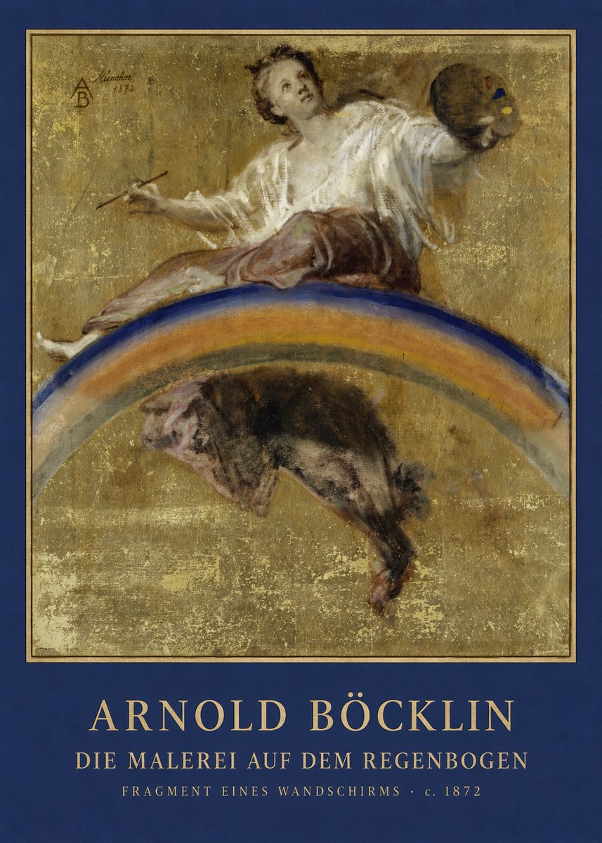 Arnold Böcklin Die Malerei Auf Dem Regenbogen No4 - Juliste
