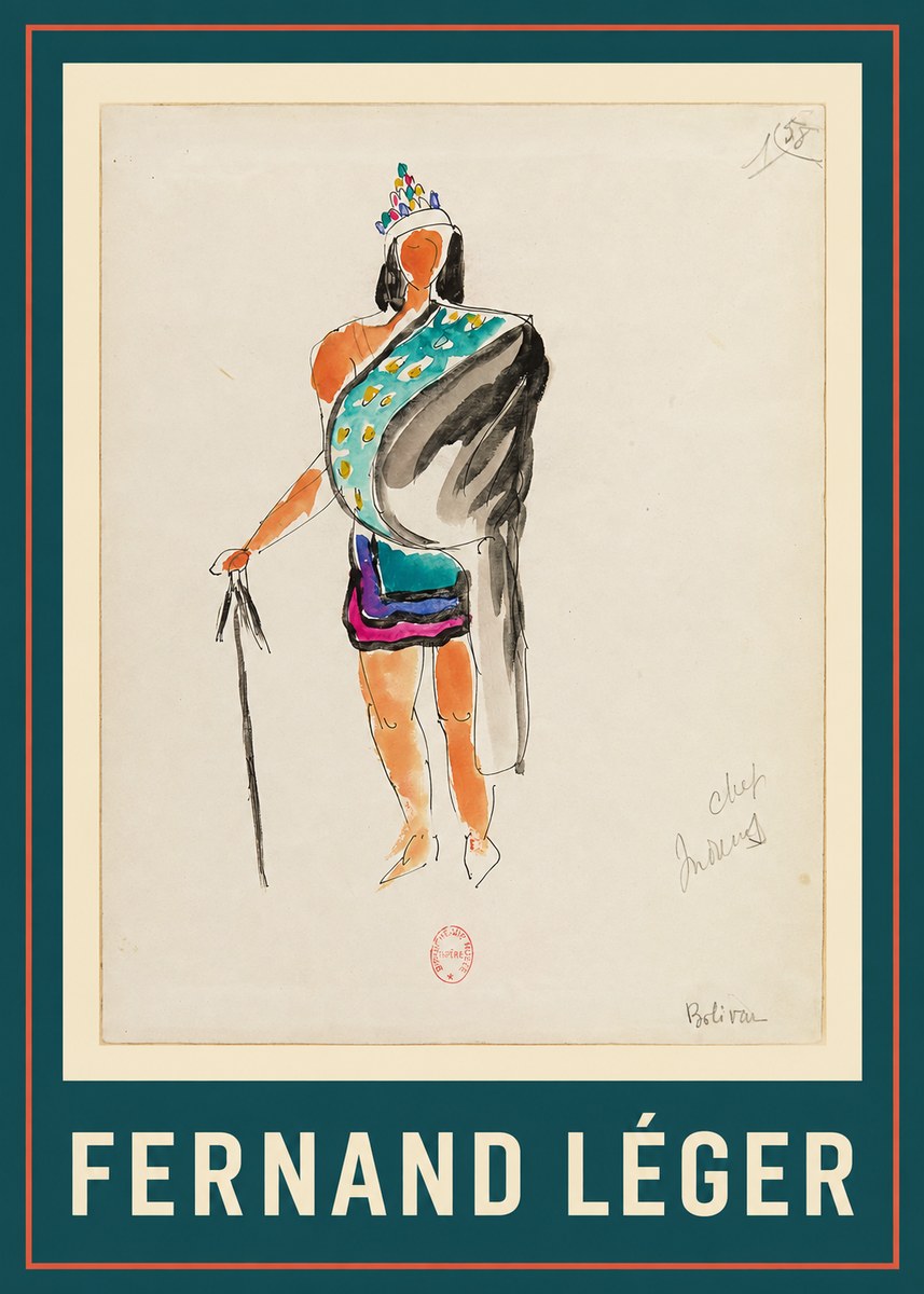 Fernand Léger Bolivar X No1 - Juliste