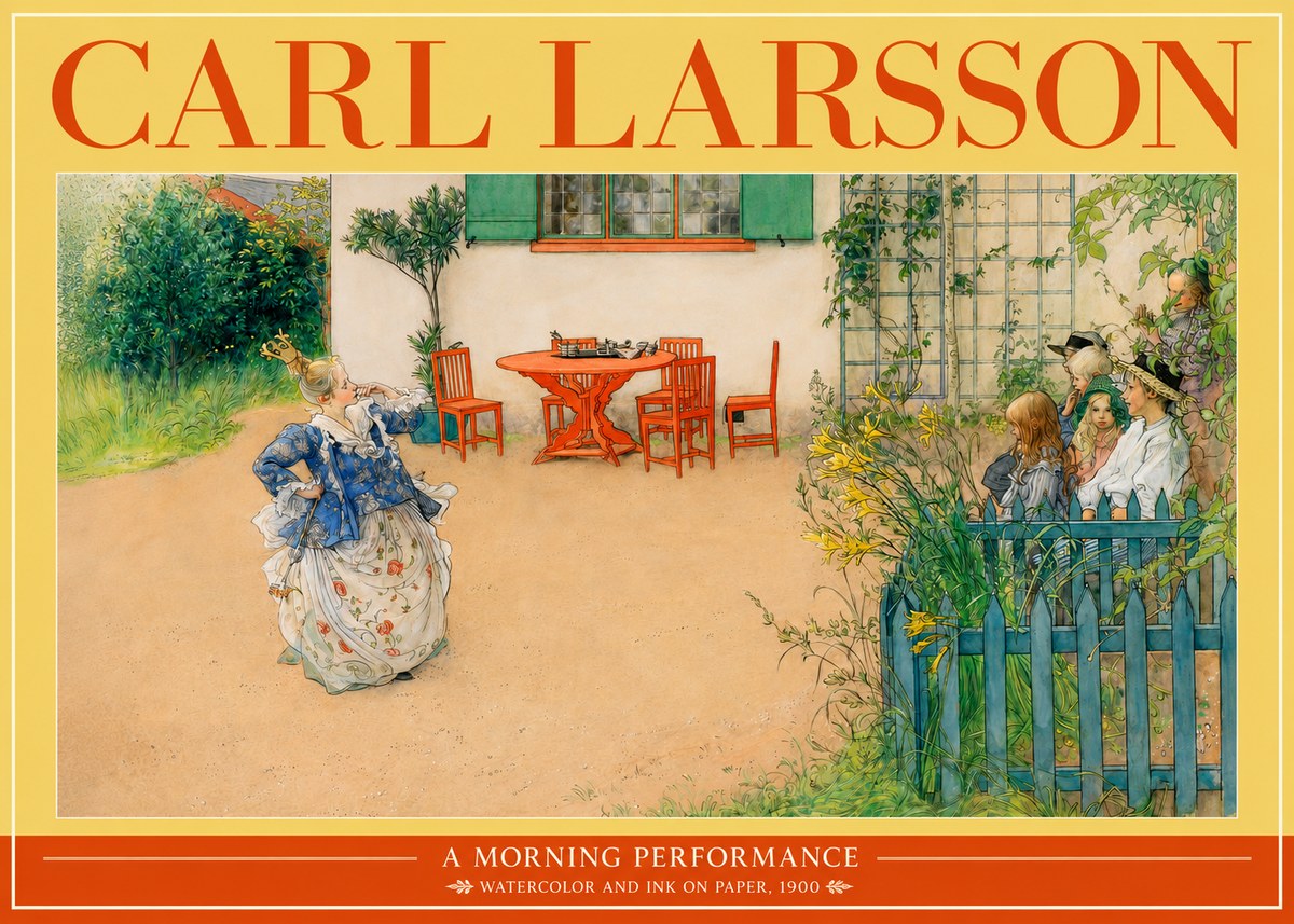 Carl Larsson A Morning Performance No2 - Juliste