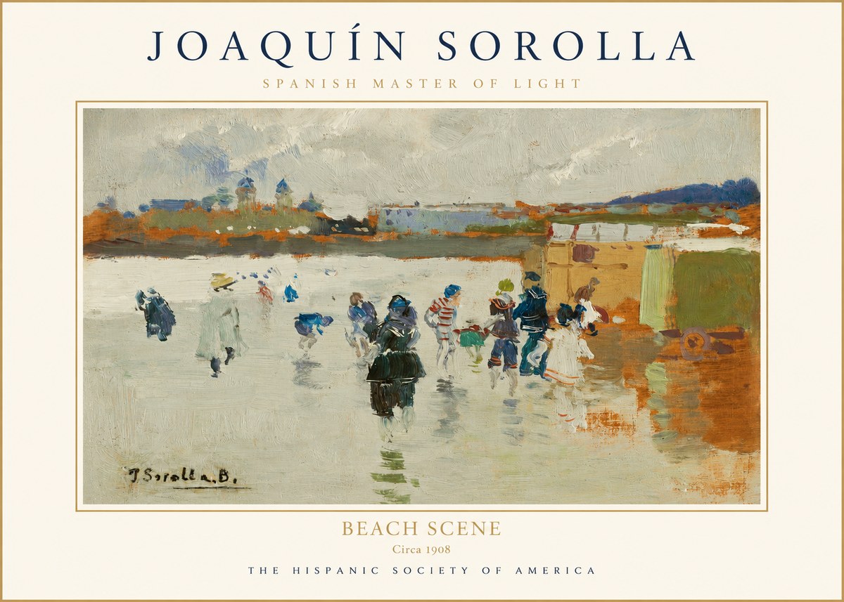 Sorolla Beach Scene No1 - Juliste