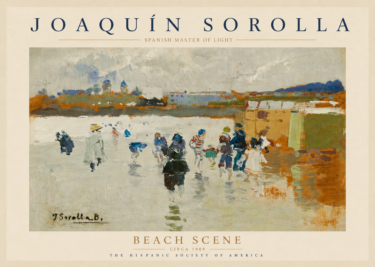Sorolla Beach Scene No4 - Juliste