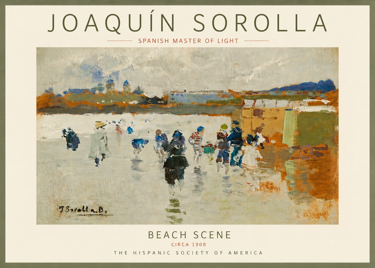 Sorolla Beach Scene No6 - Juliste