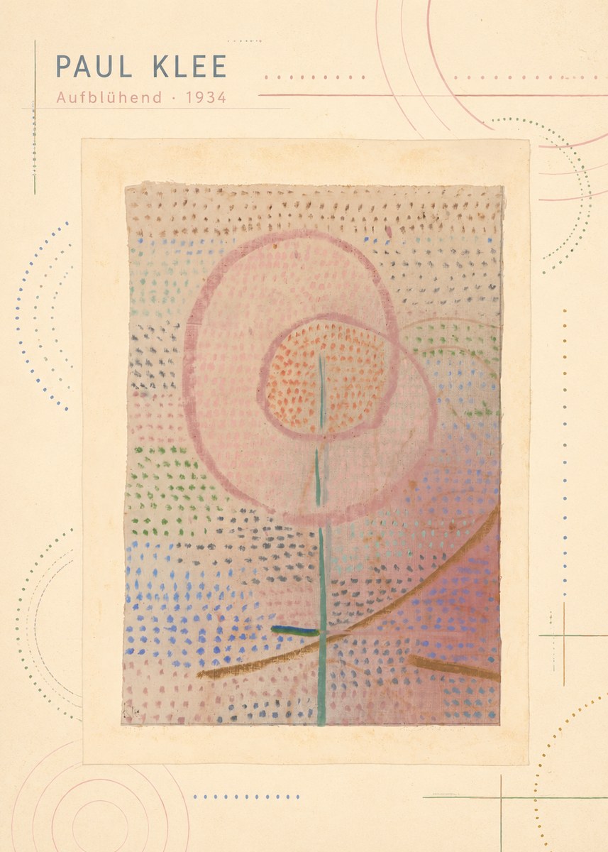 Paul Klee Aufblühend No3 - Juliste