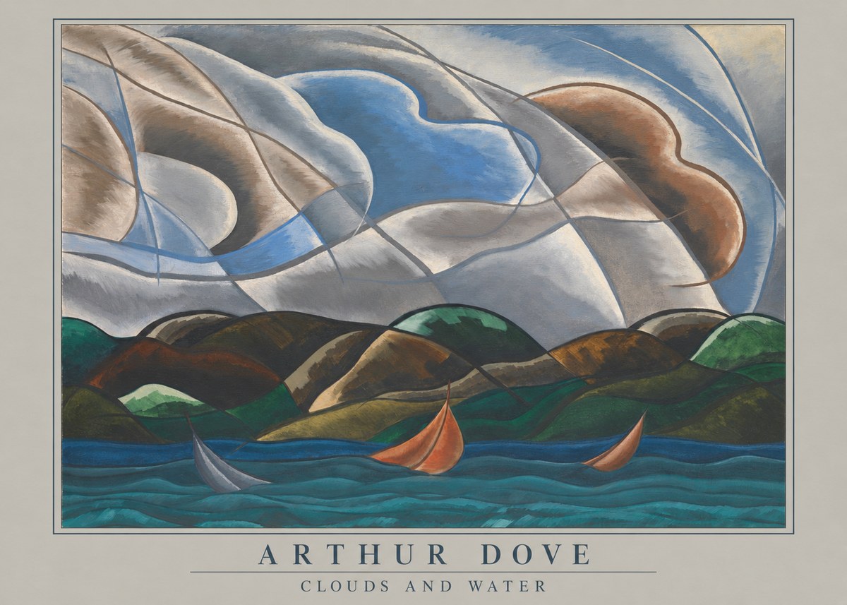 Arthur Dove Clouds and Water No4 - Juliste