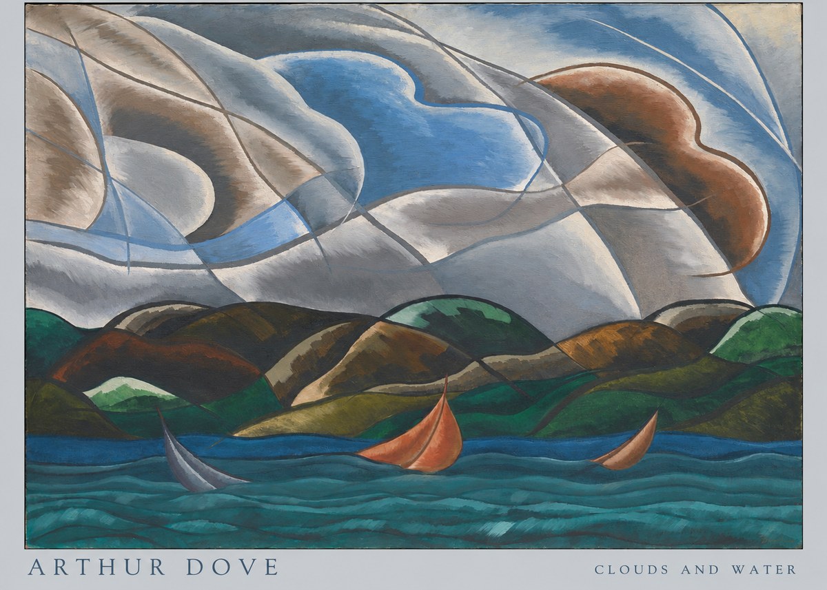 Arthur Dove Clouds and Water No6 - Juliste