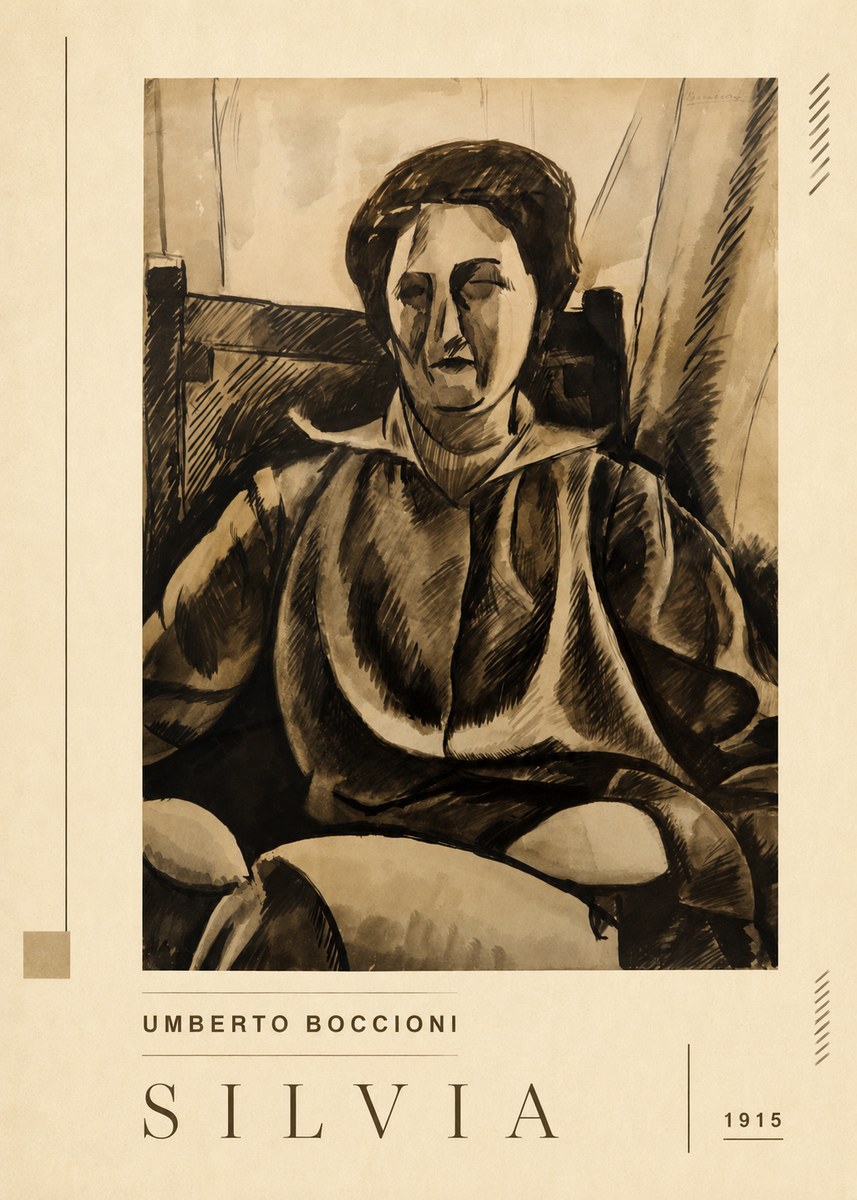 Umberto Boccioni Silvia No3 - Juliste