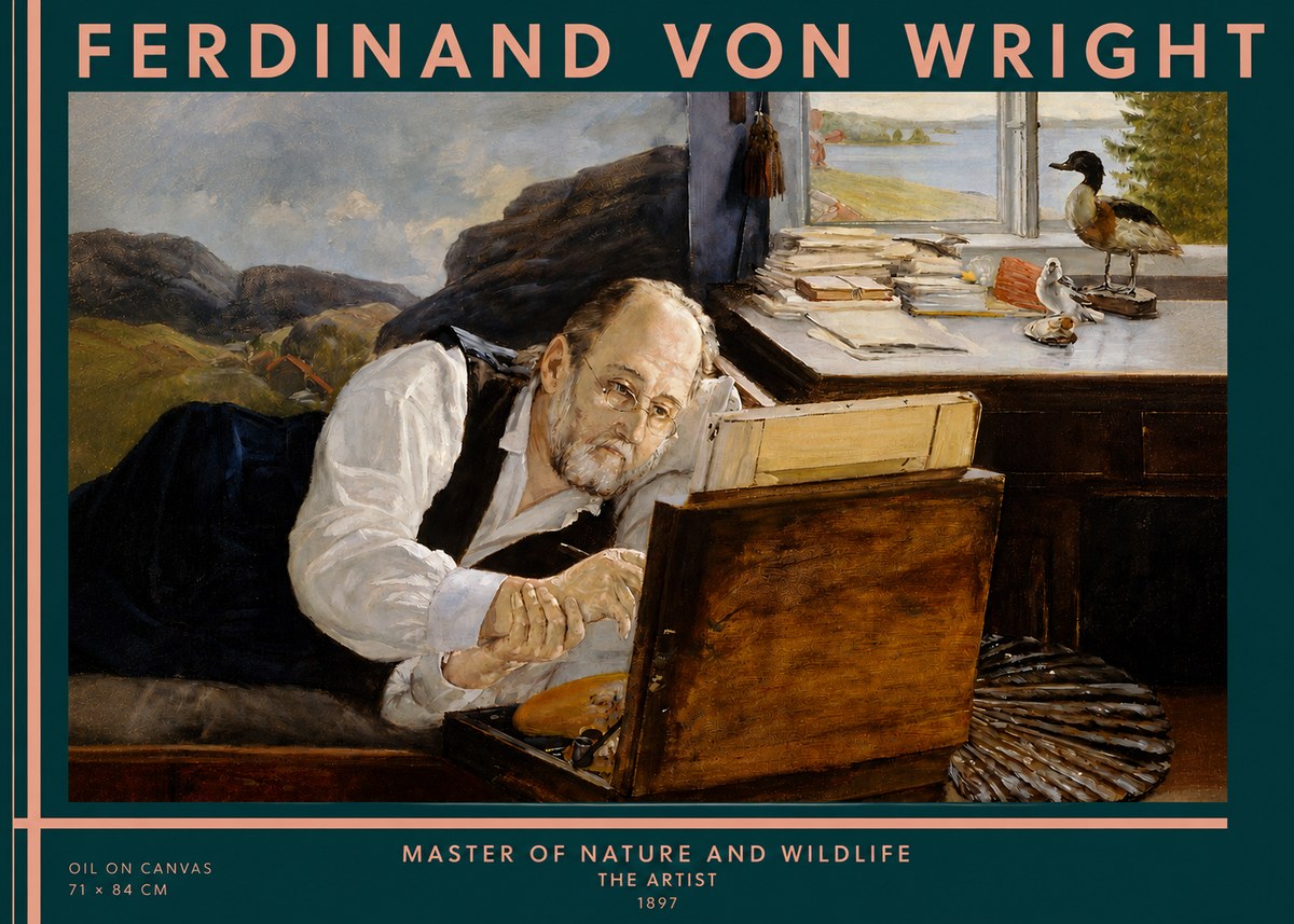 Ferdinand von Wright The Artist No3 - Juliste