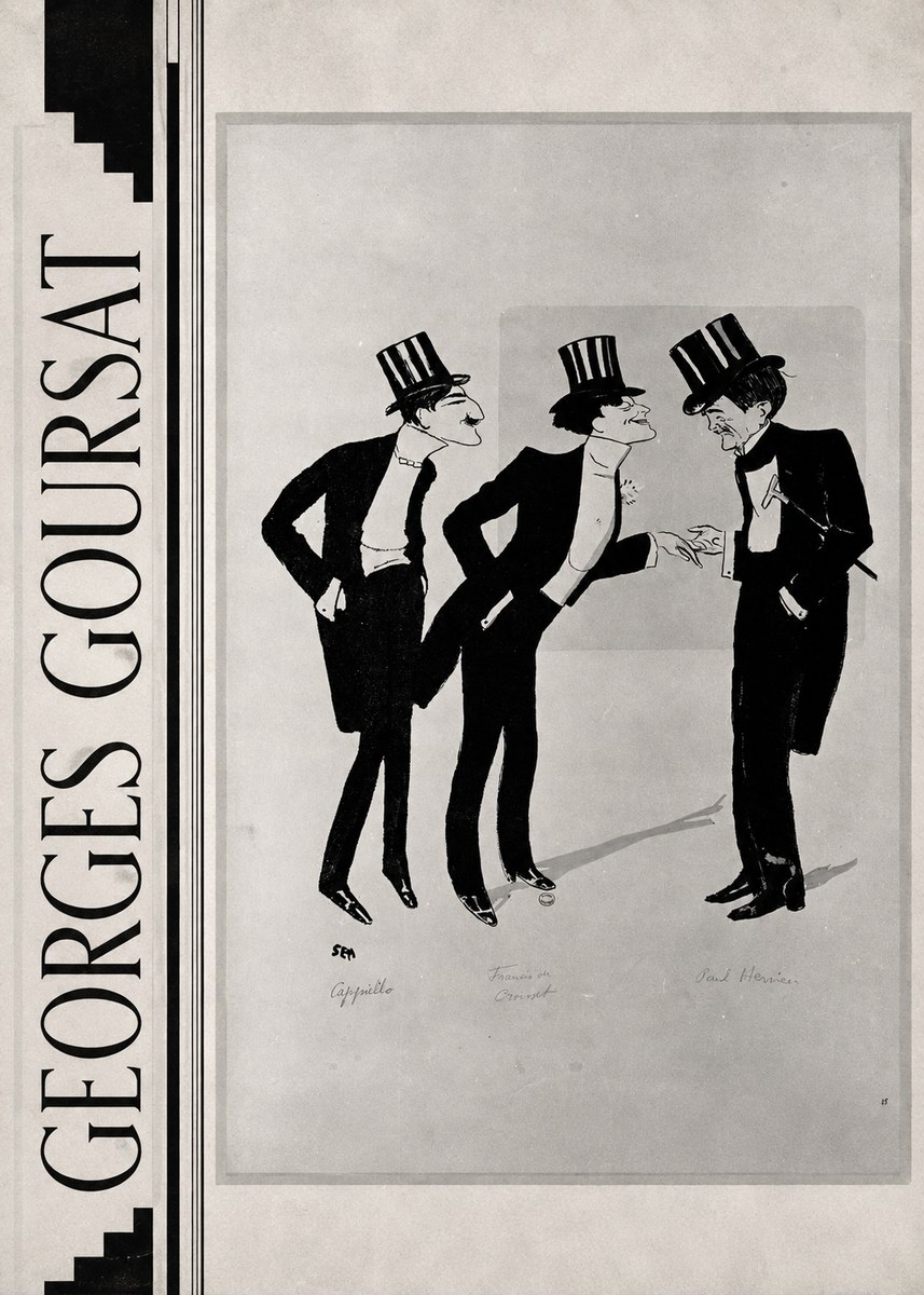Georges Goursat Capiello, Francis De Croisset, Paul Hervieu No2 - Juliste
