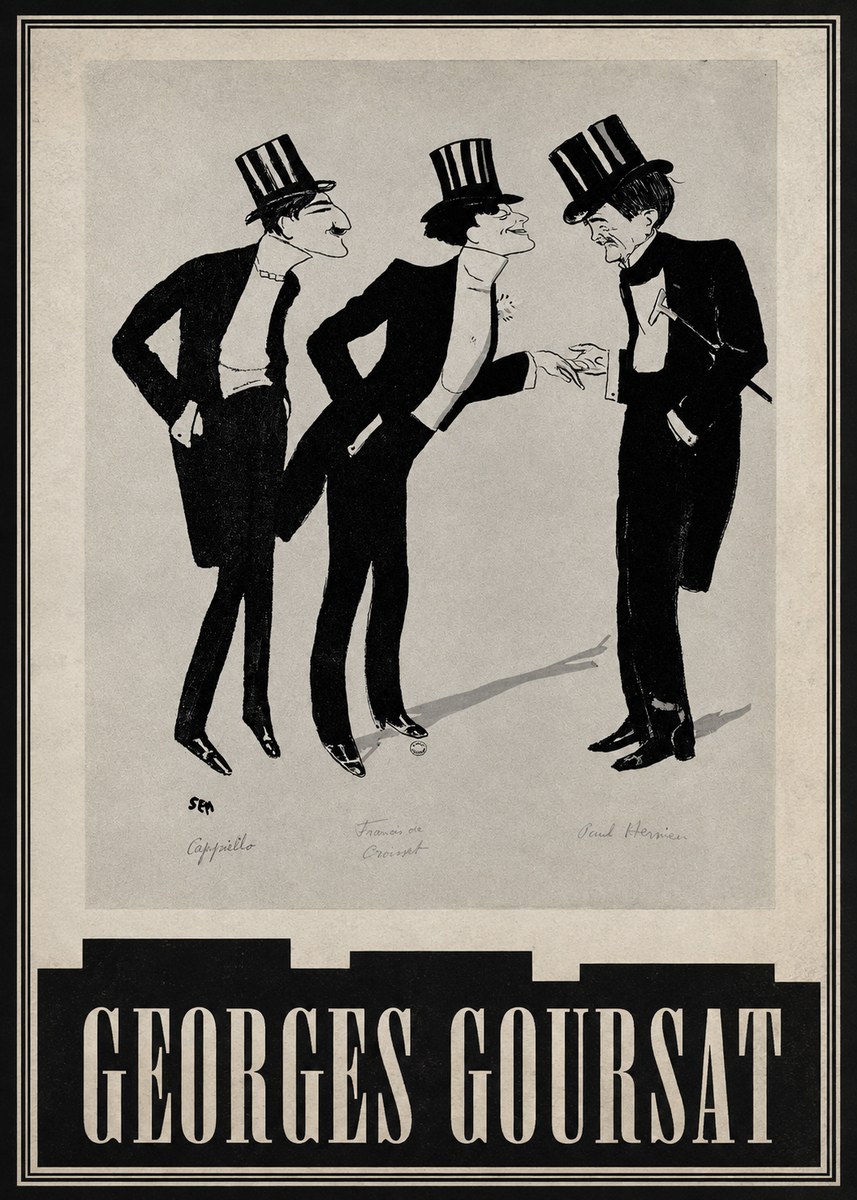 Georges Goursat Capiello, Francis De Croisset, Paul Hervieu No5 - Juliste
