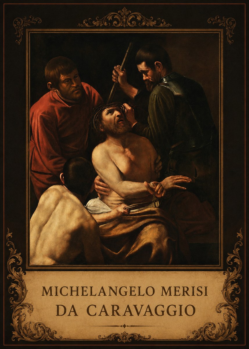 Michelangelo Merisi da Caravaggio Christ Crowned with Thorns No3 - Juliste