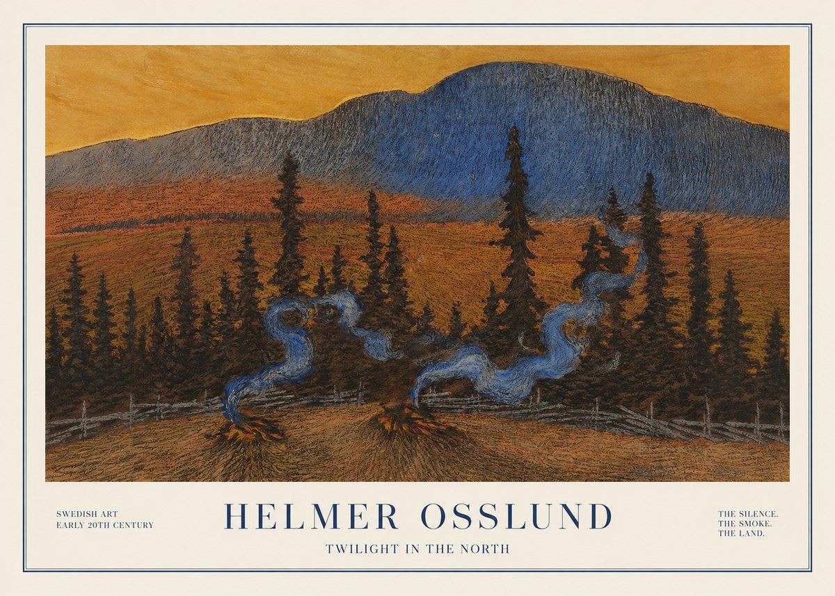 Helmer Osslund Twilight in the North No1 - Juliste