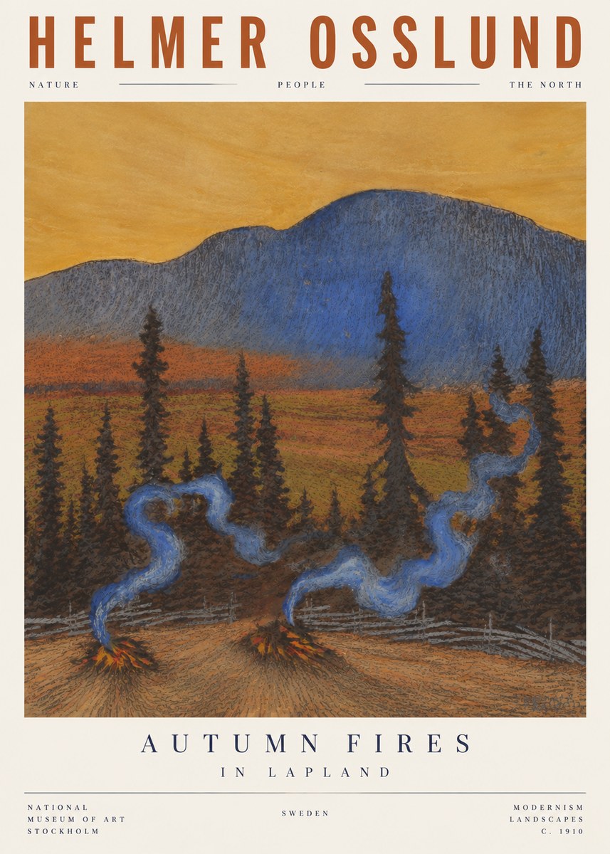 Helmer Osslund Twilight in the North No4 - Juliste