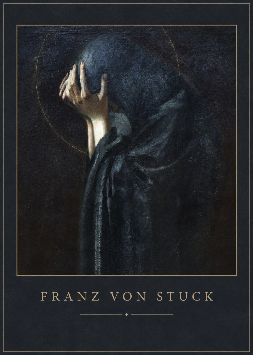 Franz von Stuck The Mourner No1 - Juliste
