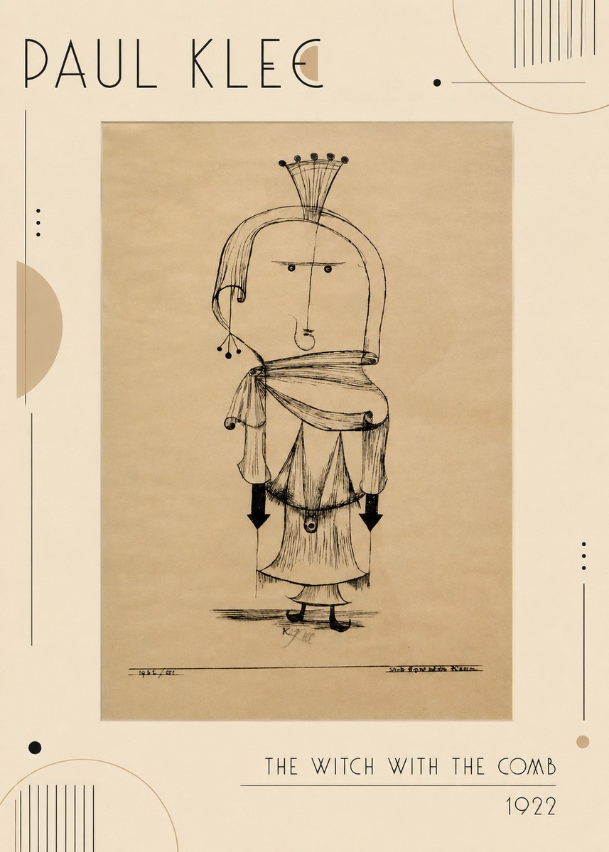 Paul Klee The Witch with the Comb No2 - Juliste