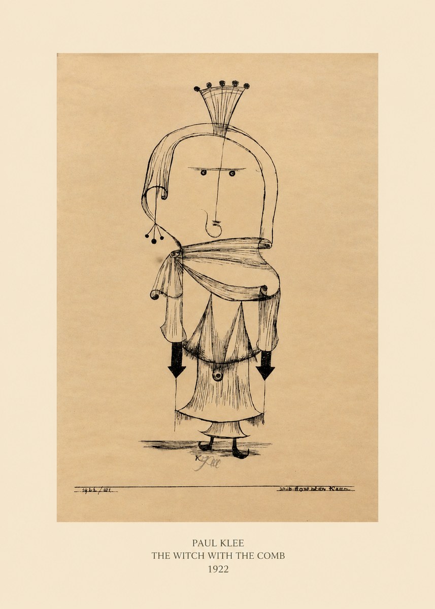 Paul Klee The Witch with the Comb No5 - Juliste