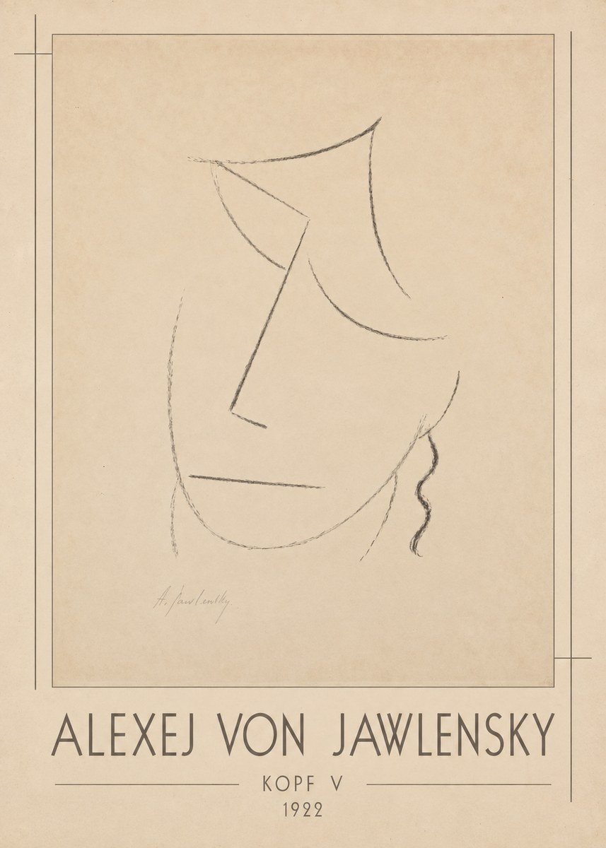 Alexej von Jawlensky Kopf V No1 - Juliste