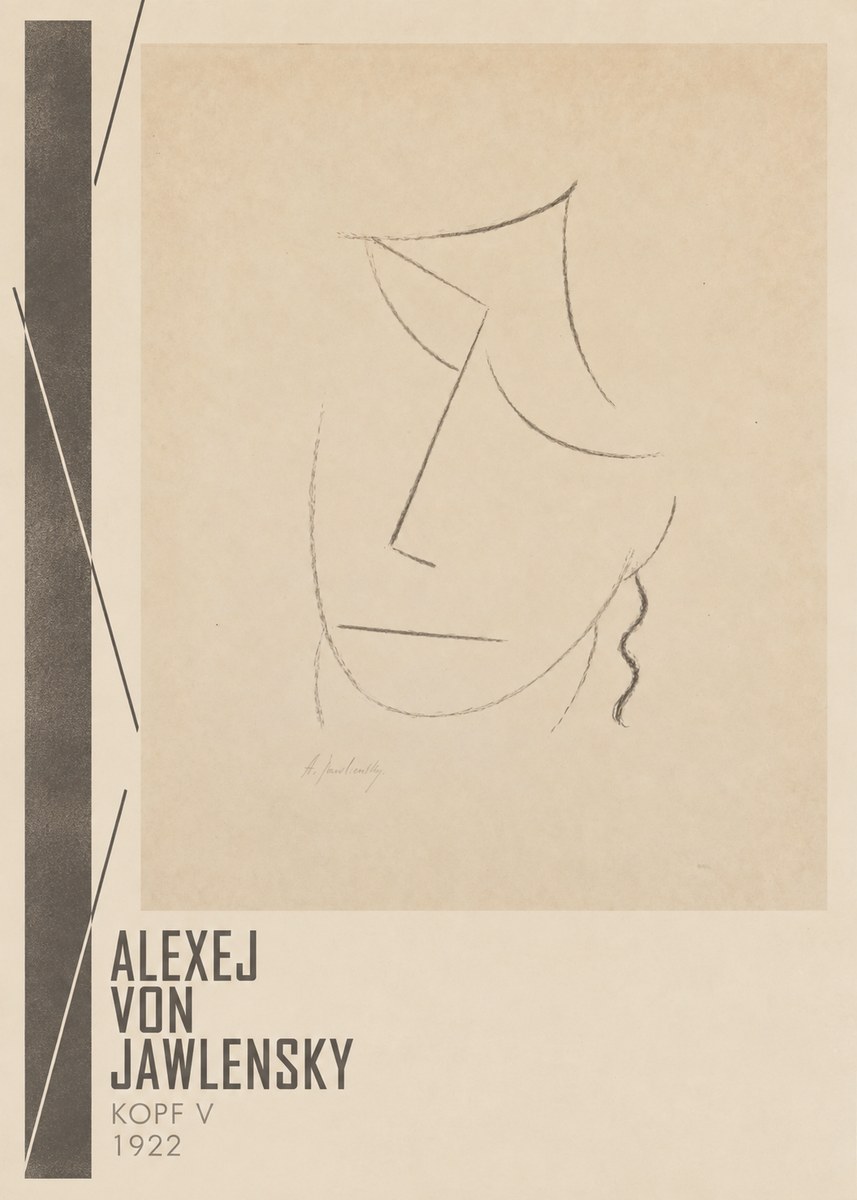 Alexej von Jawlensky Kopf V No2 - Juliste
