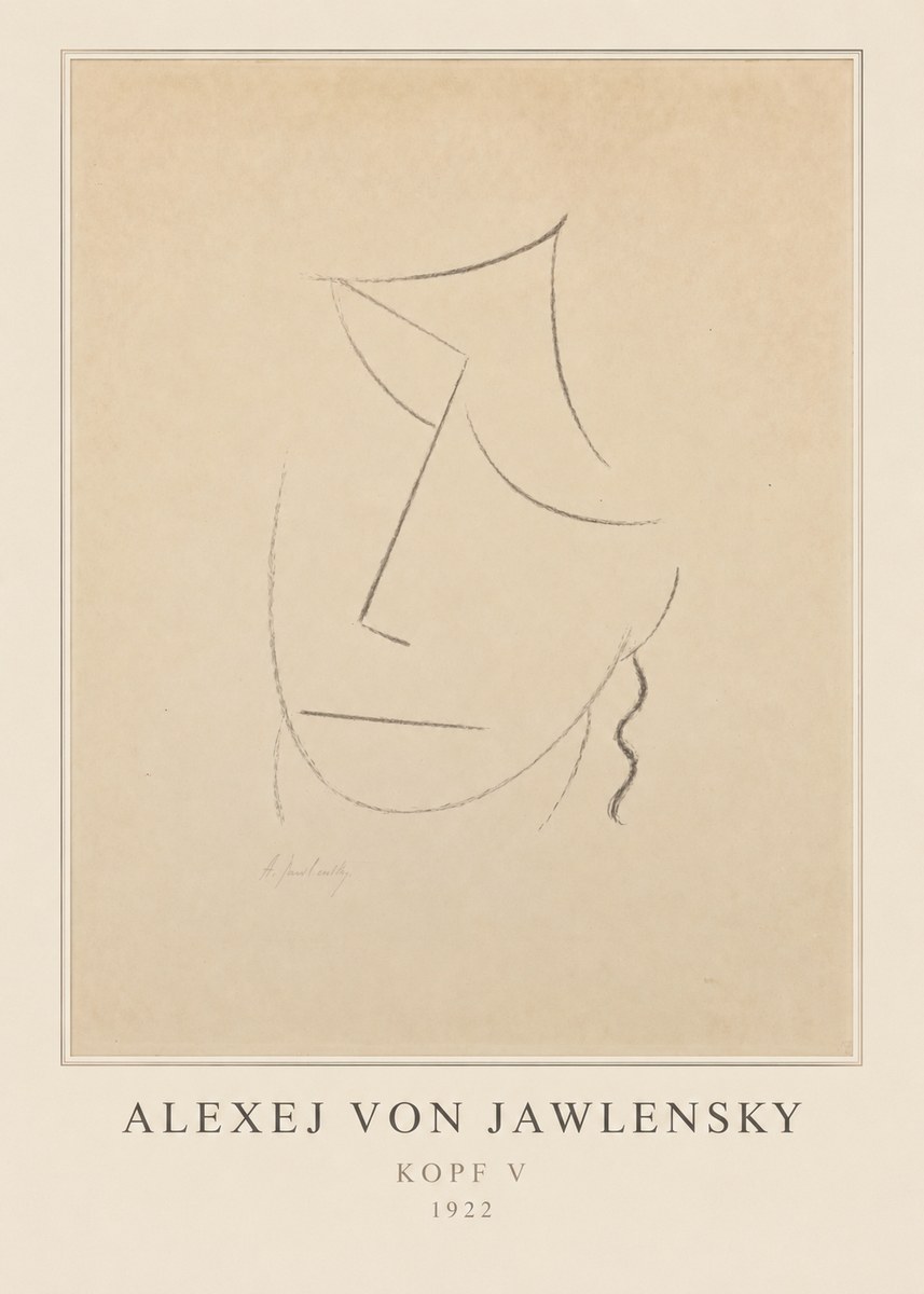 Alexej von Jawlensky Kopf V No3 - Juliste
