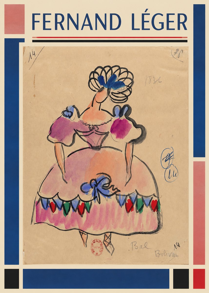 Fernand Léger Bolivar XI No1 - Juliste