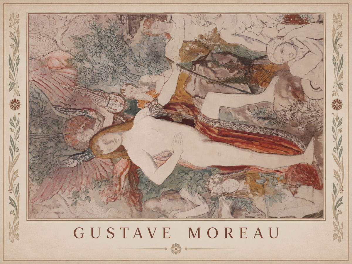 Gustave Moreau The Hymn to Beauty No1 - Juliste