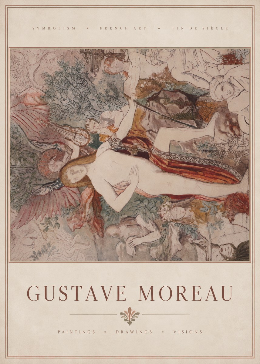 Gustave Moreau The Hymn to Beauty No3 - Juliste