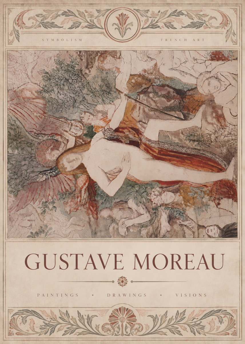 Gustave Moreau The Hymn to Beauty No6 - Juliste