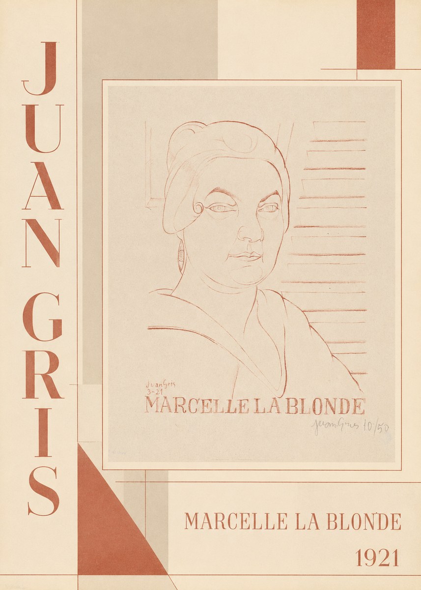 Juan Gris Marcelle La Blonde No2 - Juliste