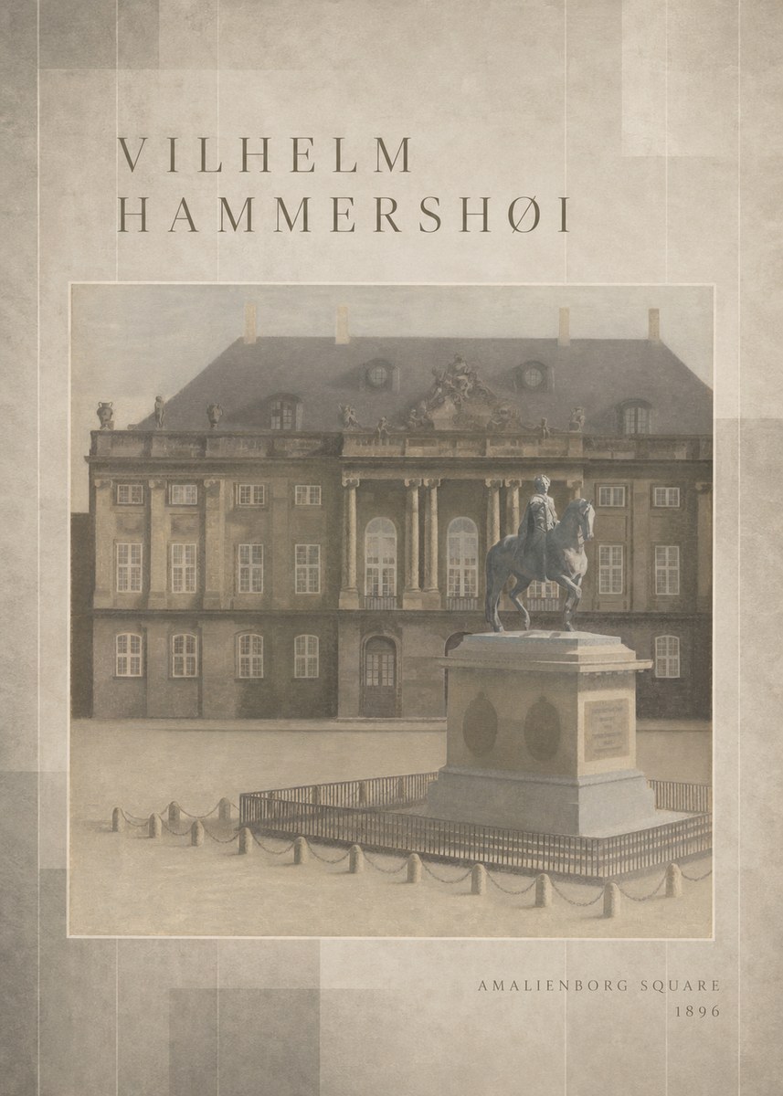 Vilhelm Hammershøi Amalienborg Square I No3 - Juliste
