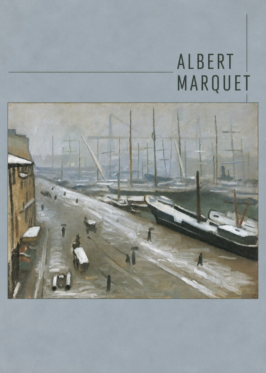Albert Marquet Le Havre, Le Bassin Sous La Neige No4 - Juliste