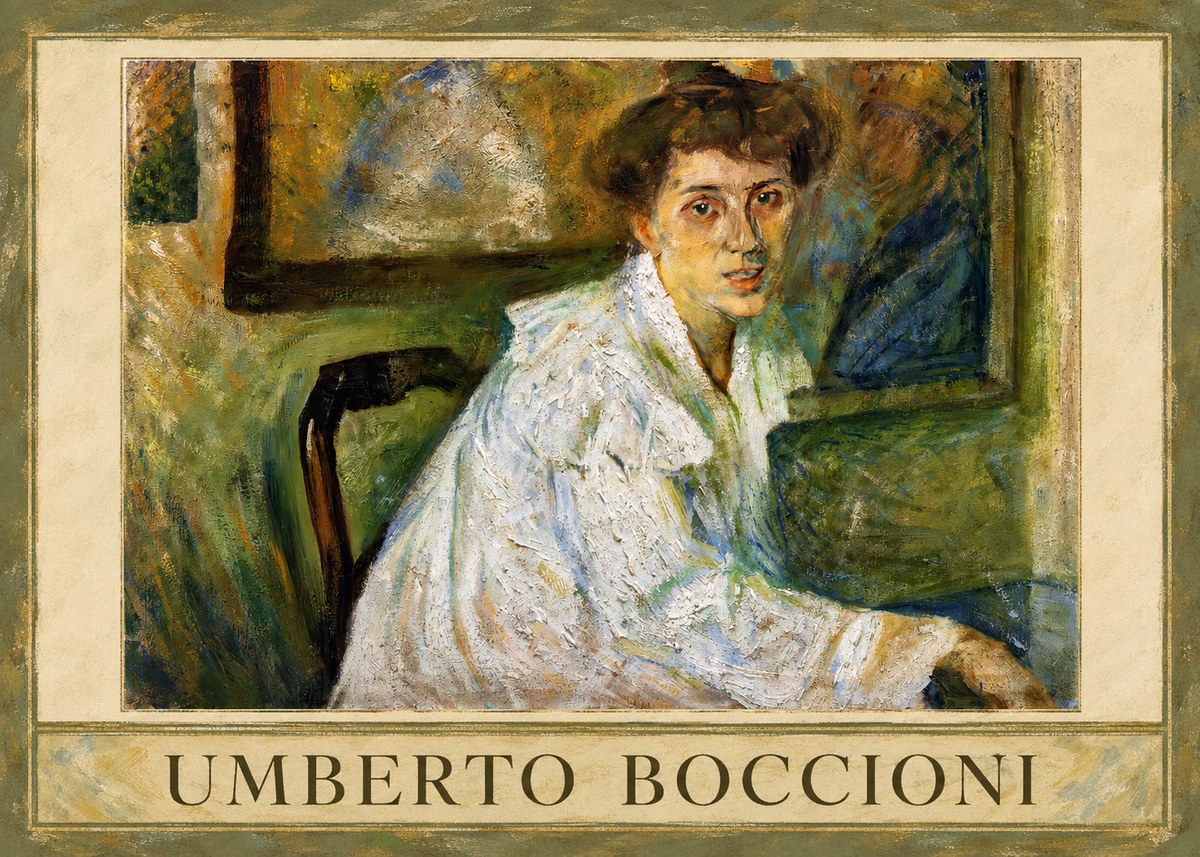 Umberto Boccioni Portrait of the Artist's Mother No1 - Juliste