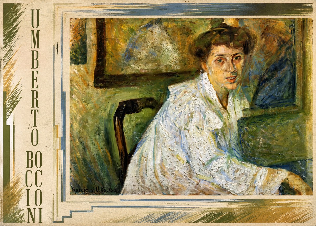 Umberto Boccioni Portrait of the Artist's Mother No4 - Juliste