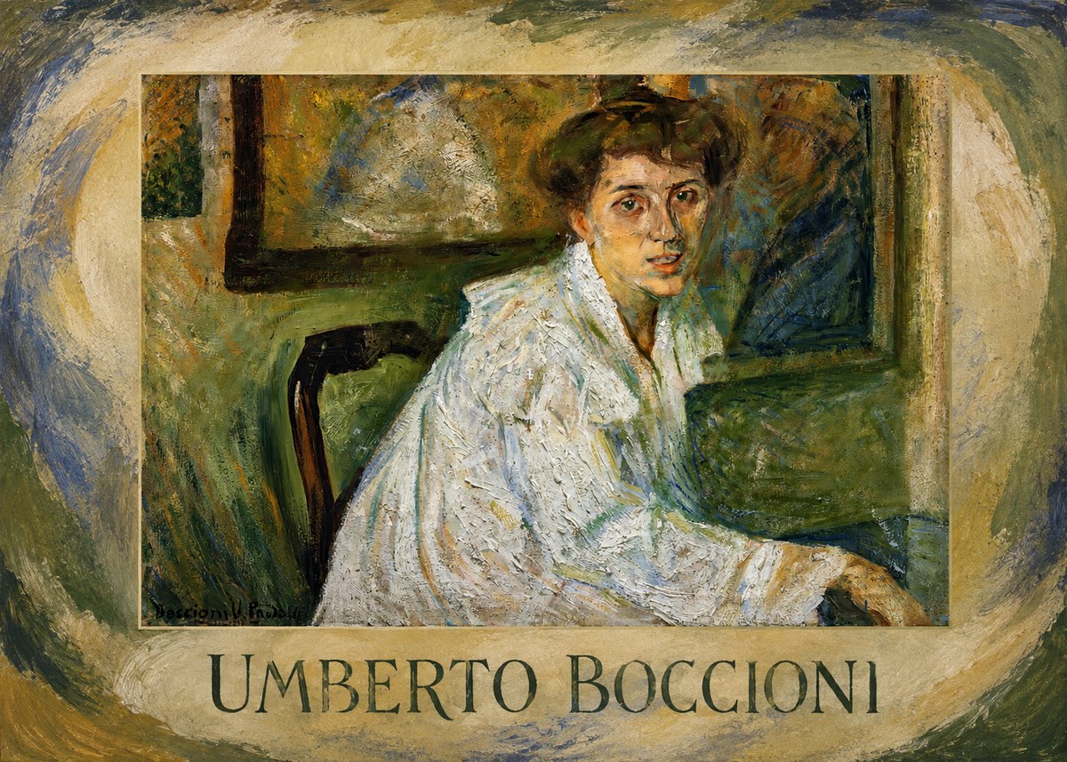 Umberto Boccioni Portrait of the Artist's Mother No6 - Juliste