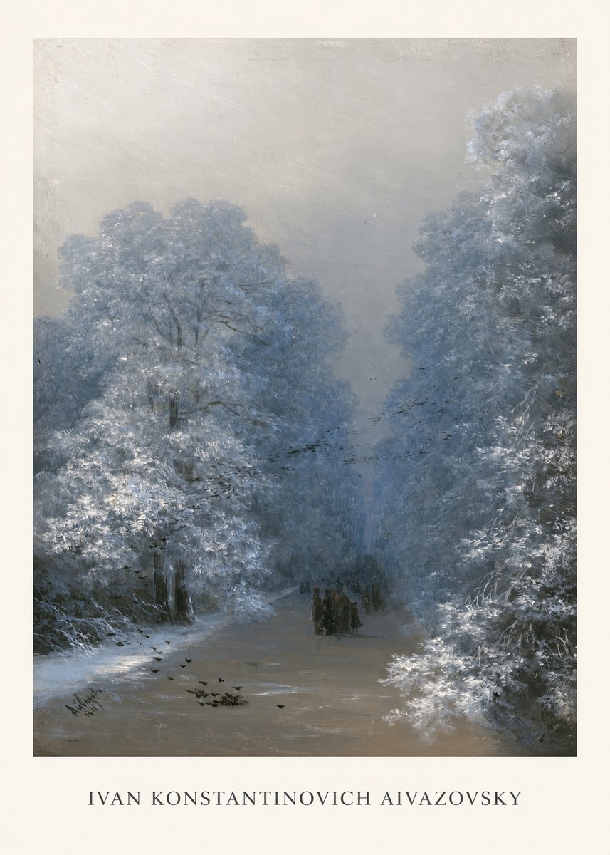 Ivan Konstantinovich Aivazovsky Winter Forest No1 - Juliste