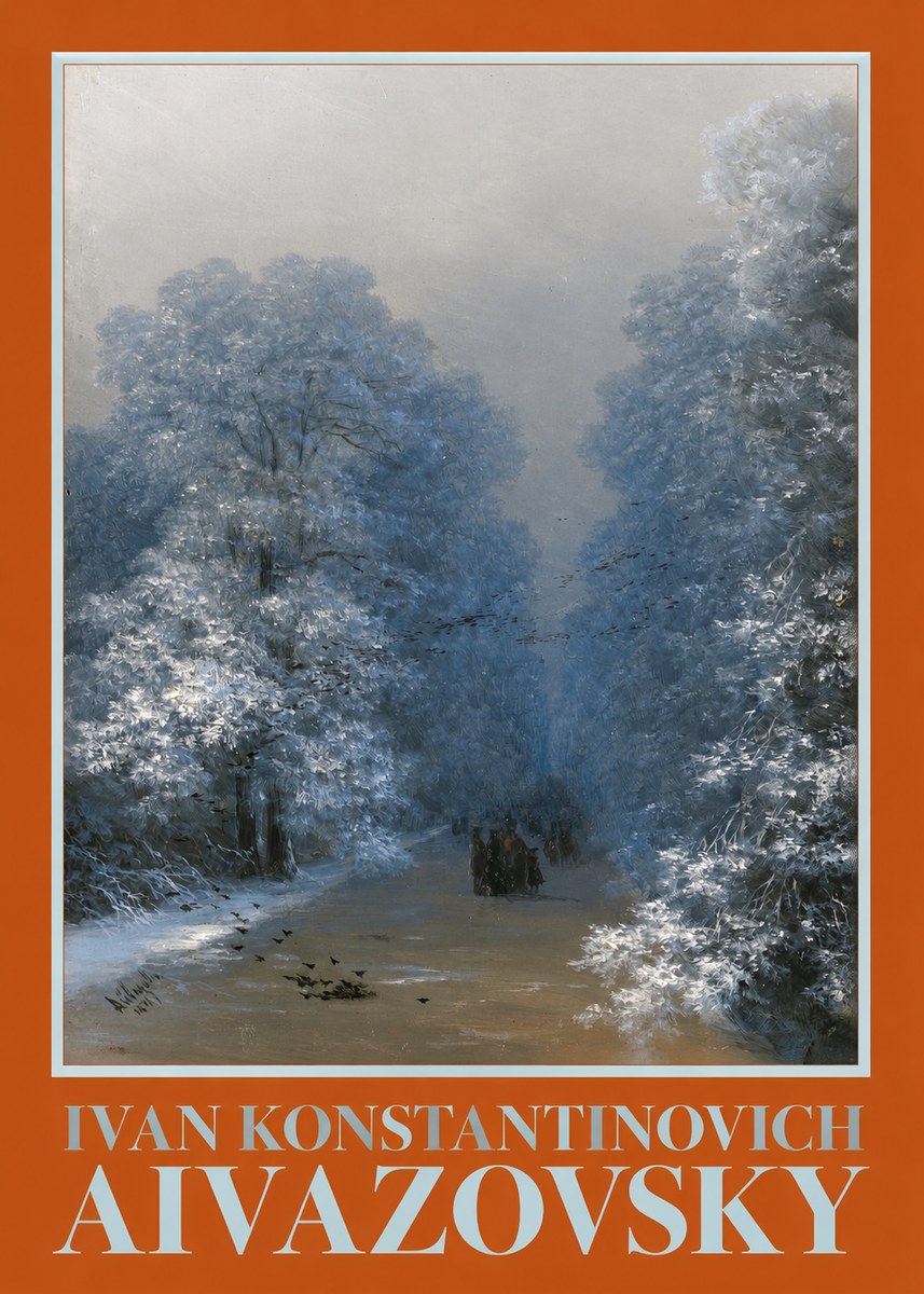 Ivan Konstantinovich Aivazovsky Winter Forest No3 - Juliste