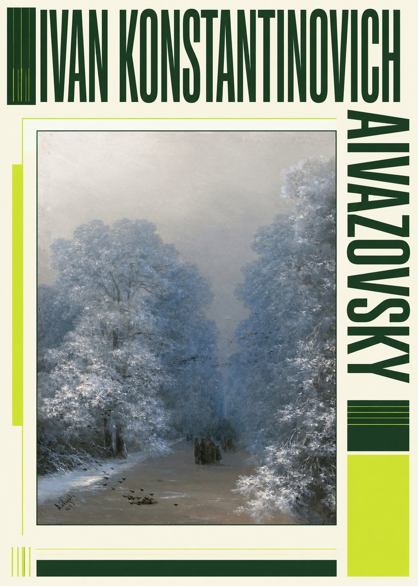 Ivan Konstantinovich Aivazovsky Winter Forest No6 - Juliste