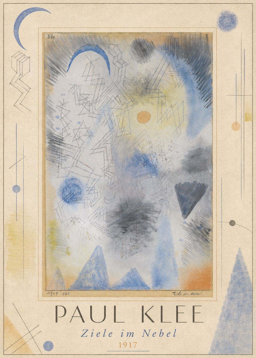 Paul Klee Ziele Im Nebel No1 - Juliste