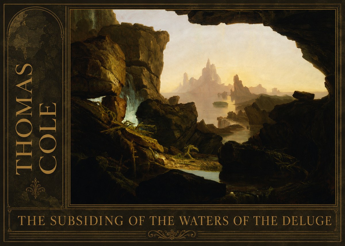Thomas Cole The Subsiding of the Waters of the Deluge I No2 - Juliste