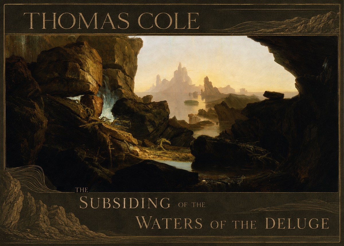 Thomas Cole The Subsiding of the Waters of the Deluge I No3 - Juliste